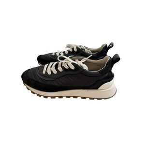 Brunello Cucinelli Black Suede Monili Bead Runner Sneakers Made in Italy 40 10